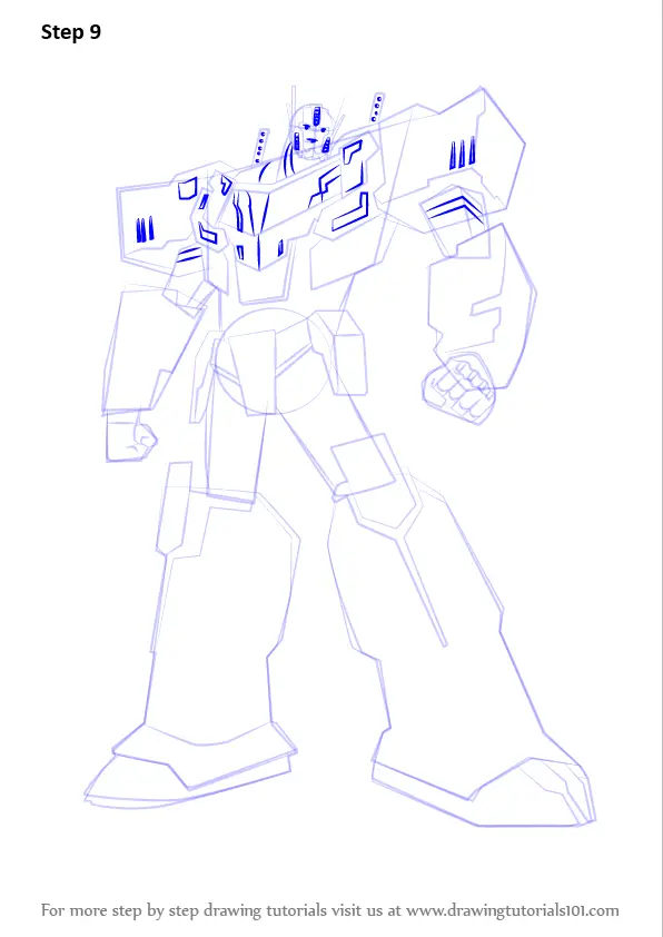 How to Draw Optimus Prime from Transformers (Transformers) Step by Step