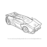 How to Draw Sideswipe Disguised from Transformers