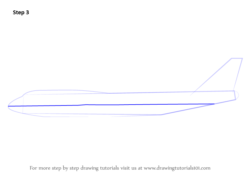 How to Draw Aeroplane Sideview (Airplanes) Step by Step ...