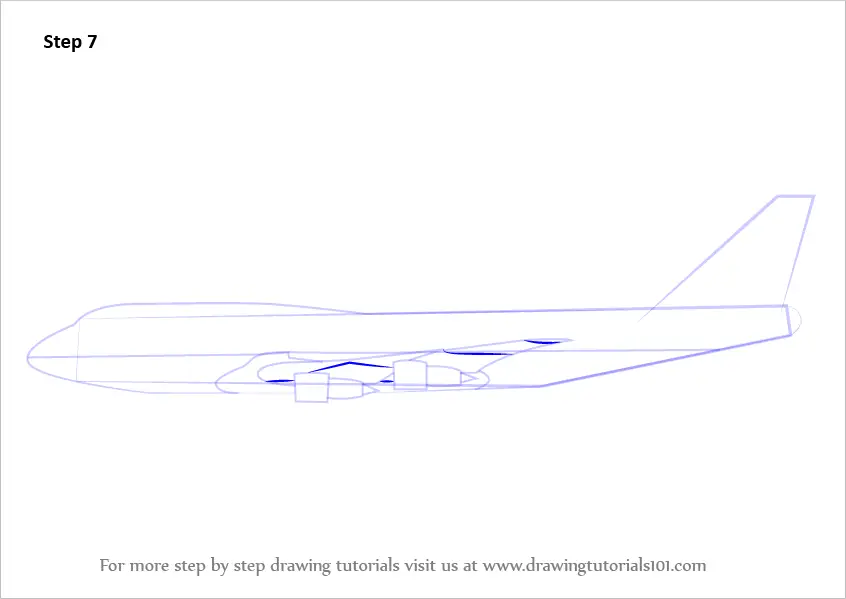 airplane simple drawing side view