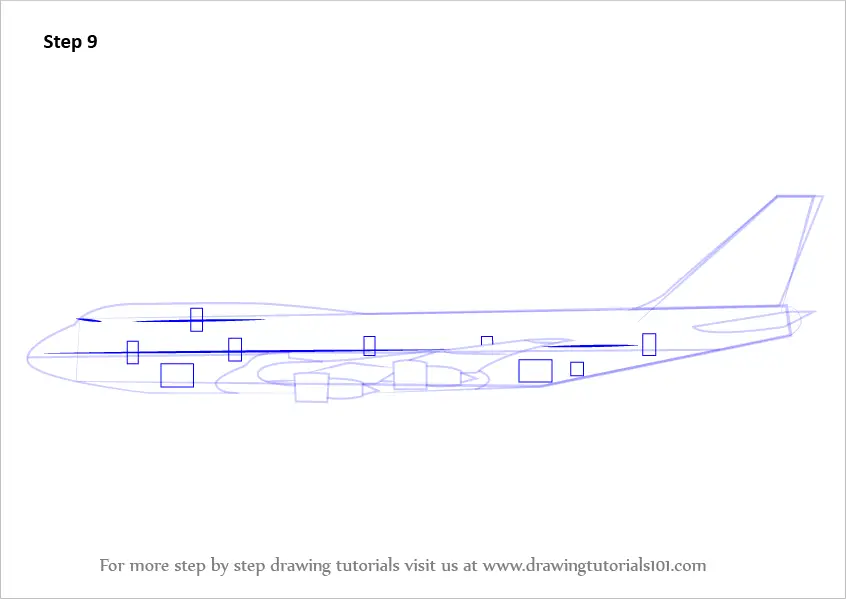 plane drawing side view