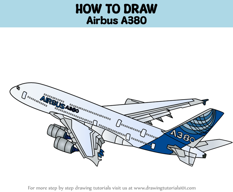 How To Draw An Airbus A380 Real Time Nbkomputer