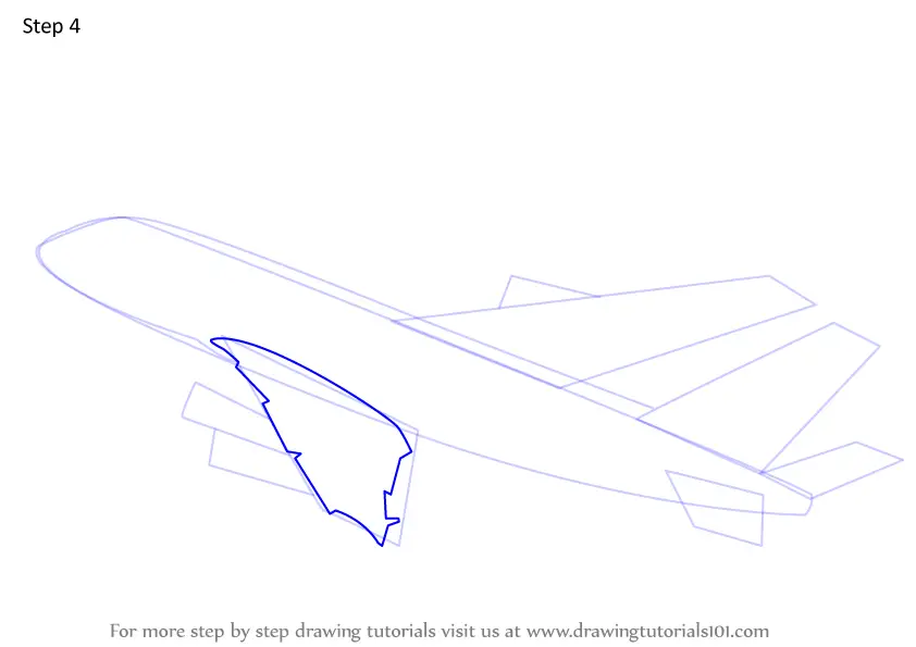 How to Draw Airbus A380 (Airplanes) Step by Step | DrawingTutorials101.com