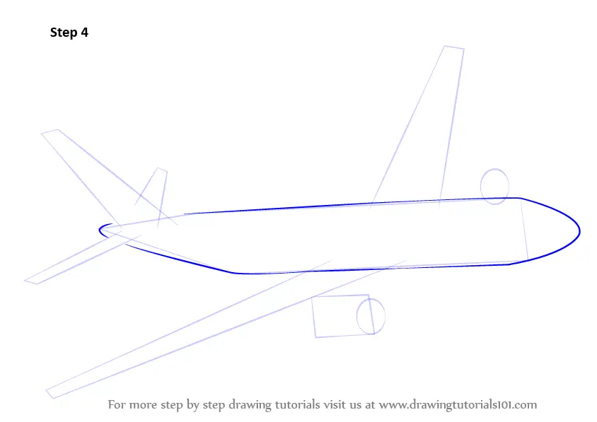 How to Draw Flying Boeing Aeroplane (Airplanes) Step by Step ...