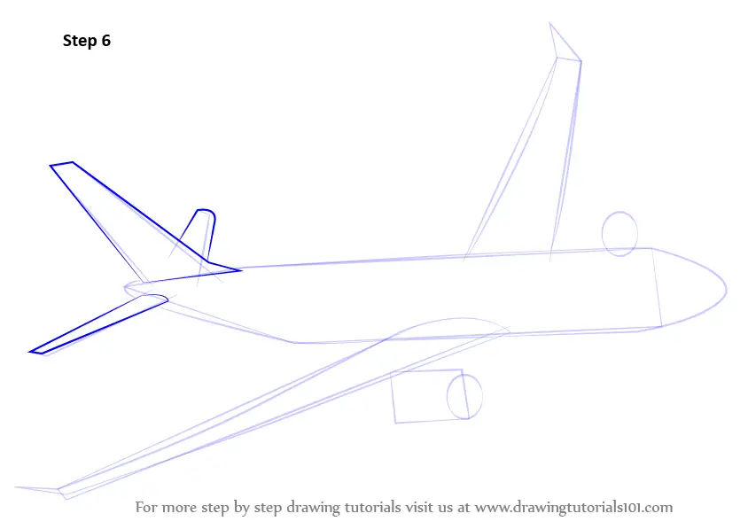 Learn How to Draw Flying Boeing Aeroplane (Airplanes) Step by Step ...