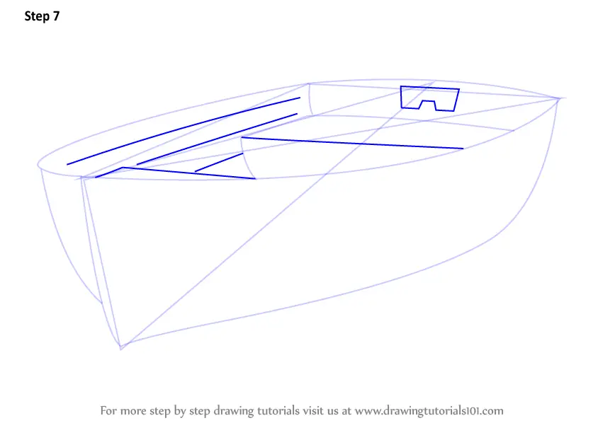 Learn How to Draw Boat at Dock (Boats and Ships) Step by 