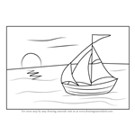 How to Draw a Sailboat on Water