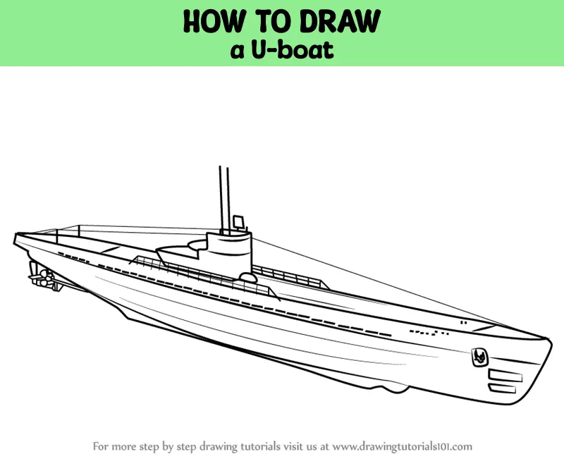 How to Draw a U-boat (Boats and Ships) Step by Step ...