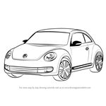 How to Draw Volkswagen Beetle