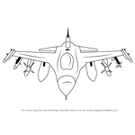 How to Draw F16 Fighting Falcon