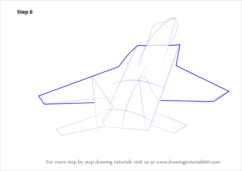 Learn How to Draw Fighter Jet Aircraft (Fighter Jets) Step by Step