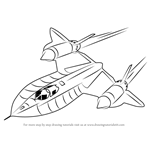 How to Draw Lockheed SR-71 Blackbird