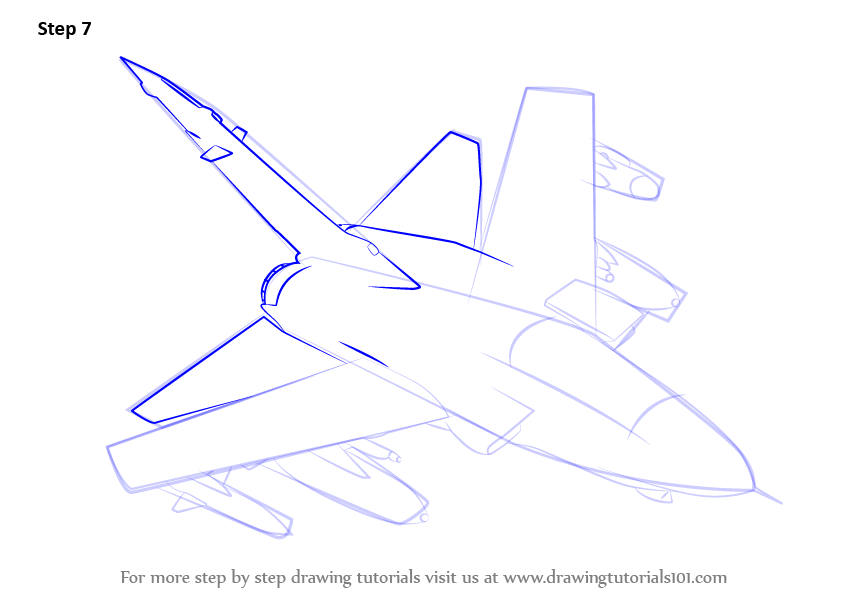 How to Draw Panavia Tornado Aircraft RB199 Jet (Fighter Jets) Step by ...