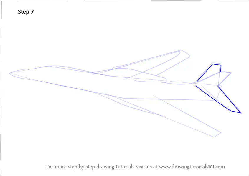 How to Draw Rockwell B-1 Lancer (Military) Step by Step ...