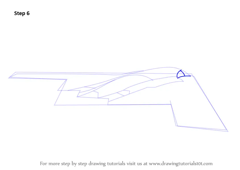 Learn How to Draw Stealth Bomber (Military) Step by Step : Drawing