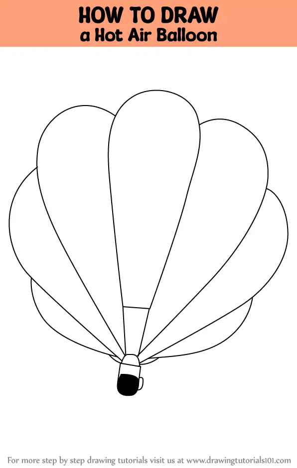How To Draw A Hot Air Balloon With A Puppy - #stayhome and draw
