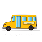 How to Draw a Simple School Bus