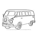 How to Draw Volkswagen Bus