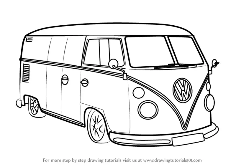 Learn How to Draw Volkswagen Van (Other 
