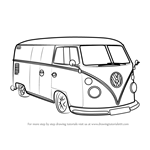 How to Draw Volkswagen Van
