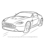 How to Draw Aston Martin V12 Vantage