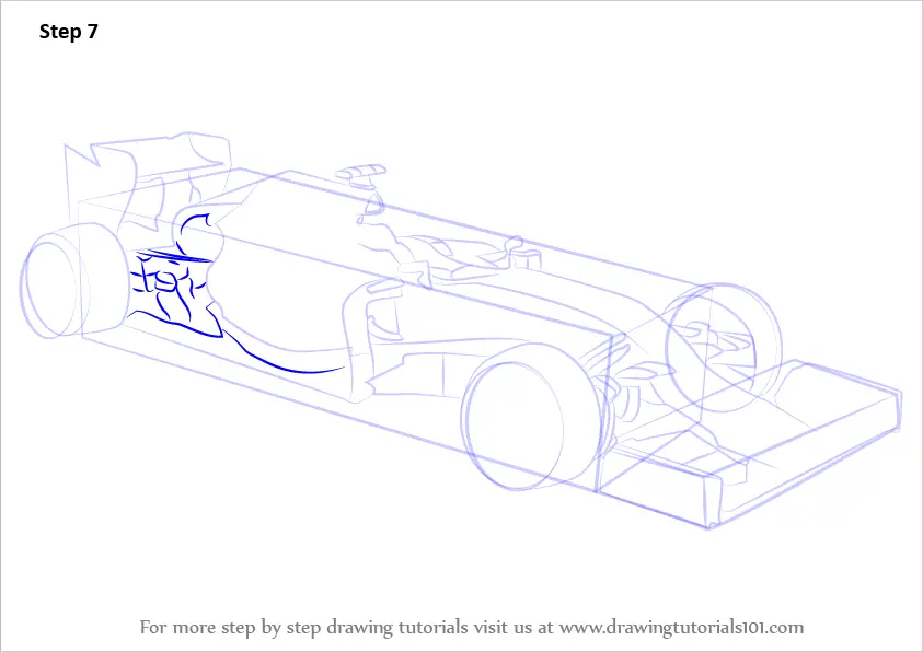 Learn How to Draw F1 Car Sports Cars Step by Step 