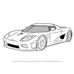 How to Draw Koenigsegg CCX