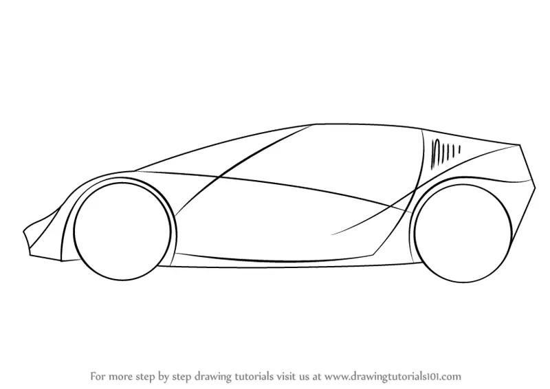 How to Draw a Sports Car Step by Step  Car drawing easy Easy drawings  Cool car drawings