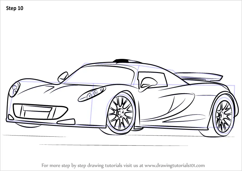 Download Learn How to Draw Venom GT (Sports Cars) Step by Step ...