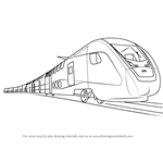 How to Draw an Electric Train