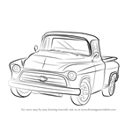 How to Draw a 1955 Chevy Truck