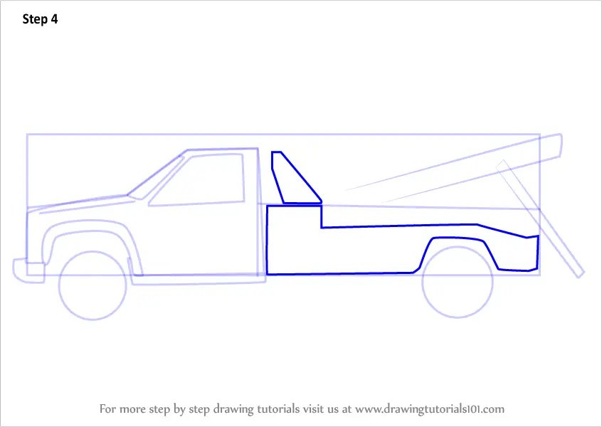 Learn How to Draw a Tow Truck (Trucks) Step by Step Drawing Tutorials