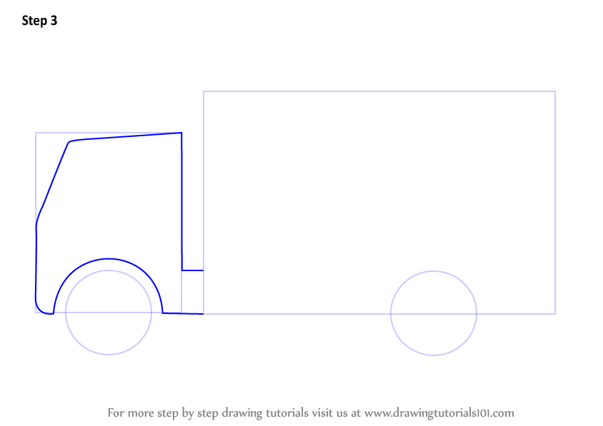 Learn How to Draw a Truck for Kids (Trucks) Step by Step : Drawing