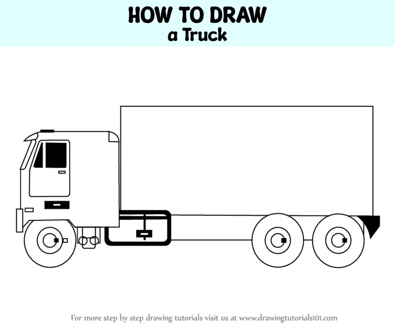 How to Draw a Truck (Trucks) Step by Step