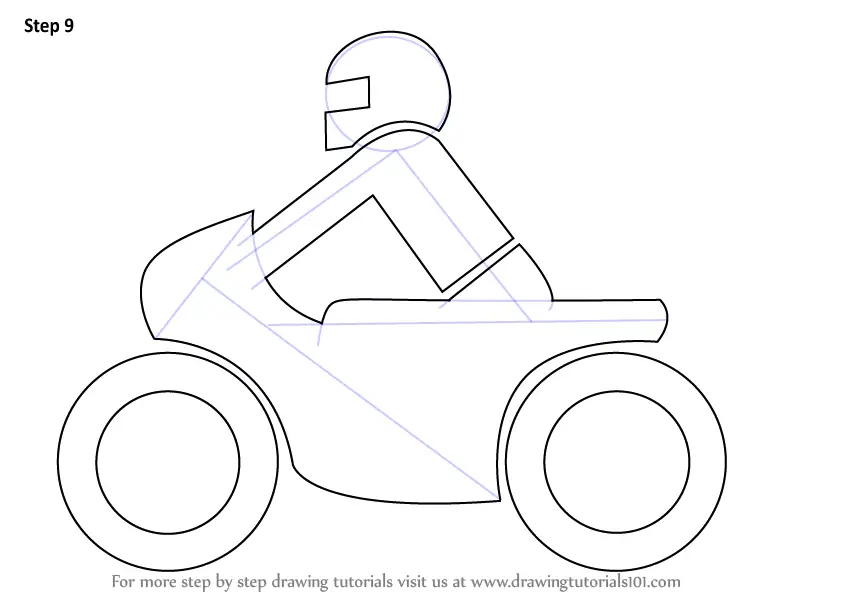 Hand draw style of a new motorcycle Royalty Free Vector