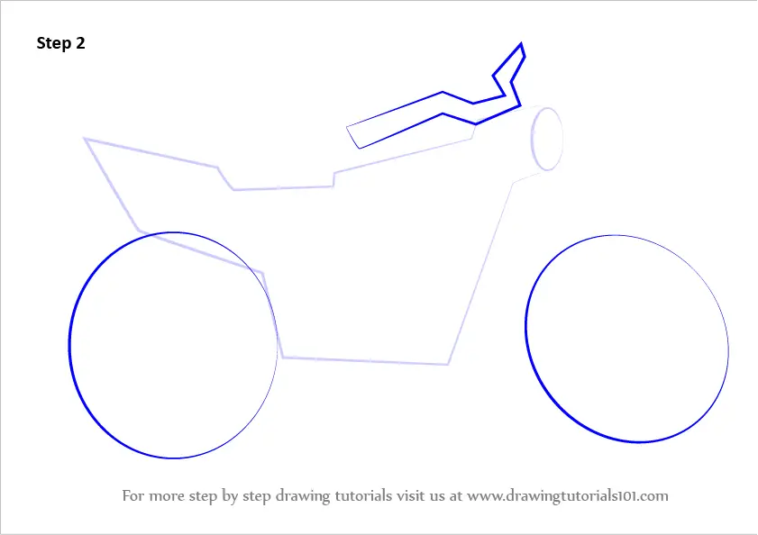 How to Draw a Motorcycle - Really Easy Drawing Tutorial