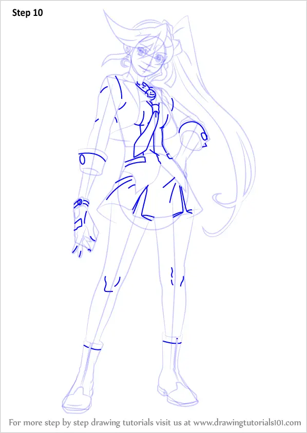 Learn How to Draw Athena Cykes from Ace Attorney (Ace Attorney) Step by