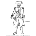 How to Draw Captain James Cook from Assassin's Creed