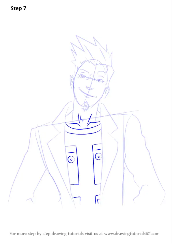 How To Draw Larry Butz From Ace Attorney Ace Attorney Step By Step