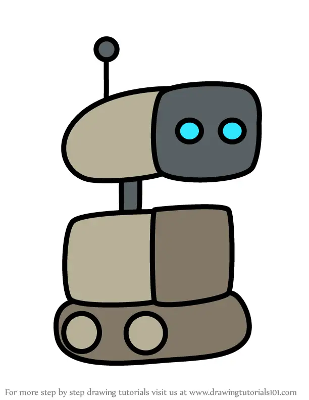 cool easy robot drawing