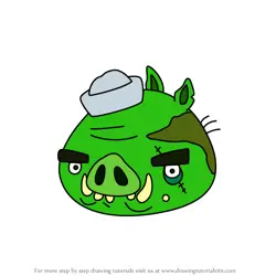 How to Draw Cabin Boy from Angry Birds Pigs