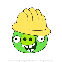 How to Draw Construction Pigs from Angry Birds Pigs