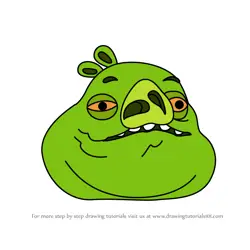 How to Draw Jabba the Hogg from Angry Birds Pigs
