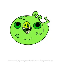 How to Draw Pigtoking from Angry Birds Pigs