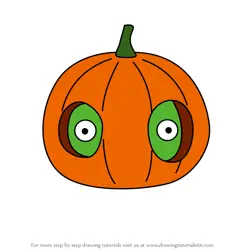 How to Draw Pumpkin Pig from Angry Birds Pigs