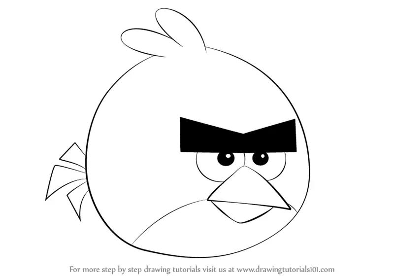 Learn How to Draw Red from Angry Birds (Angry Birds) Step by Step ...