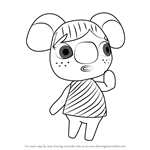 How to Draw Alice from Animal Crossing