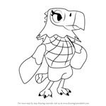 How to Draw Amelia from Animal Crossing