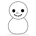 How to Draw Baby Snowman from Animal Crossing