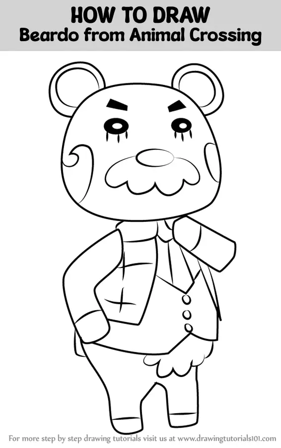 How to Draw Beardo from Animal Crossing (Animal Crossing) Step by Step ...